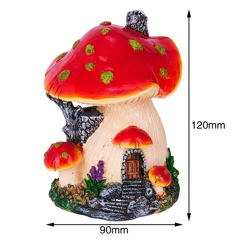 Ankoow красный гриб дом Мини Пейзаж дом Фея Декоративные Украшения из полимера для сада ремесла орнамент миниатюрные сказочные садовые аксессуары
