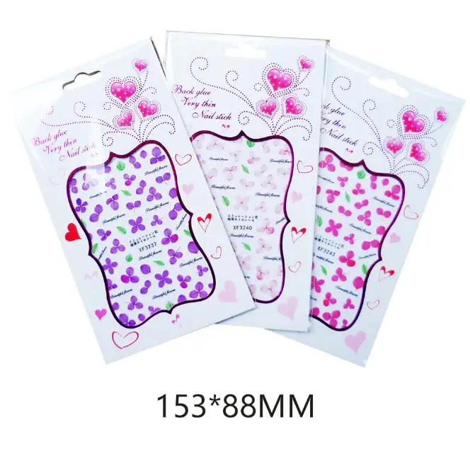 1 шт. 3D наклейки для ногтей сухие цветы наклейки дизайн ногтей Украшение Советы DIY наклейки на маникюр розы Фольга для ногтей