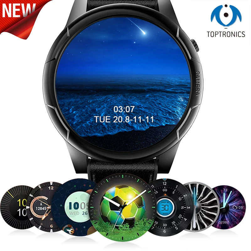 4G Smartwatch телефон 1,6 дюймов Android 7,1 MTK6739 3 ГБ ОЗУ 32 Гб ПЗУ gps Smartwatch BT4.1 беспроводные устройства pk Z28 A4 x7 z29 KW88