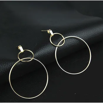 Earrings & Studs Mega Hoop Punk Style Earring