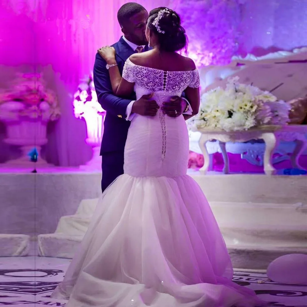 Robe De Mariage Короткие рукава Русалка винтажное свадебное платье Vestido De Novia Casamento 2018 мать невесты платья для женщин