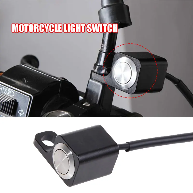 

Aluminum Alloy Black Accessories Light Switch Stable Rearview Mirror Motorcycle Handlebar Switch Waterproof Motorcycles Parts