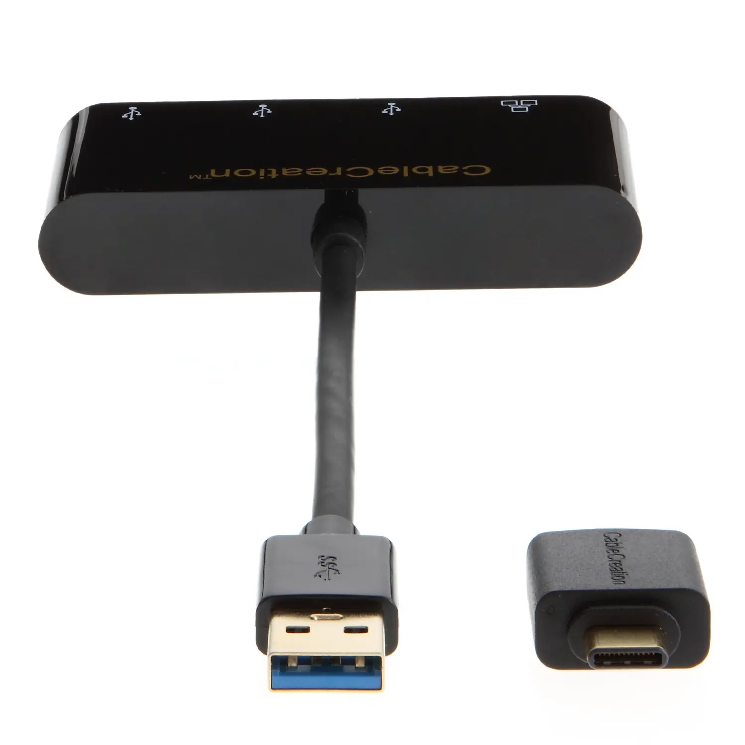 JORINDO 2-в-1 USB3.0+ 3,1 USB-C до 3 портов USB 3,0 концентратор+ гигабитный Ethernet порт адаптер для MacBook и других USB3.0 или устройств типа C