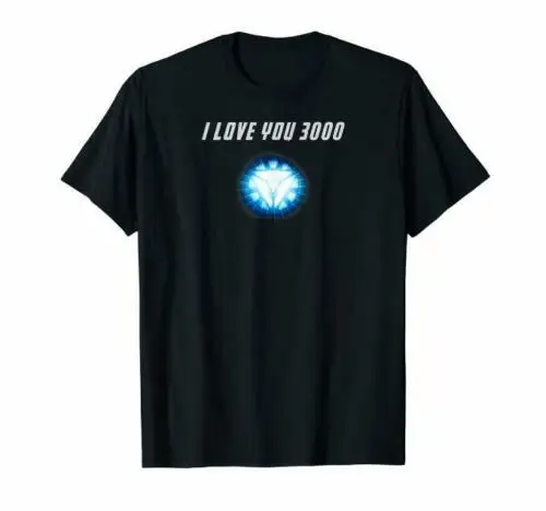 I Love You 3000 T Shirt Logo Iron Man Quotes Avengers Endgame Black Gifts Family