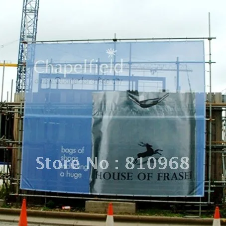 mesh banner advertising vinyl pvc printing thru perforated banners