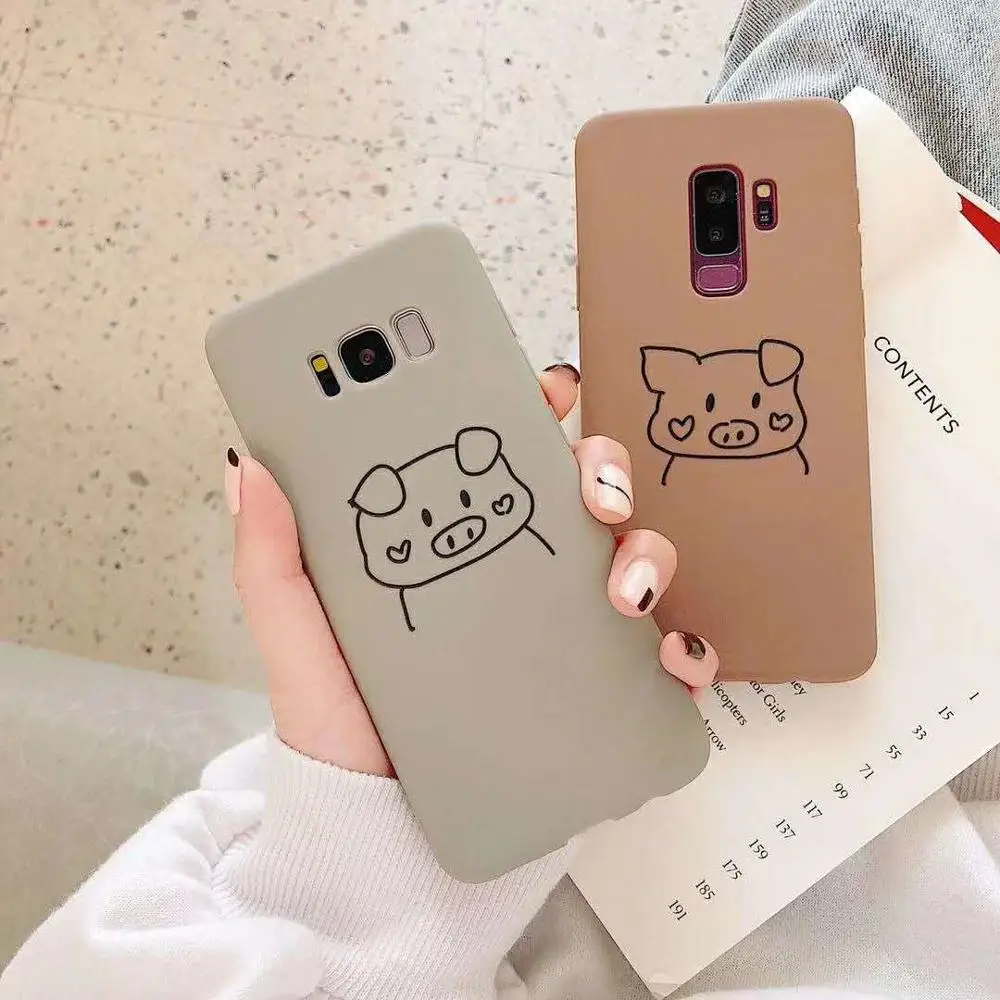 Мягкий чехол из ТПУ для телефона Sumsang Note 9 8 S9 Plus S8 силиконовый с изображением