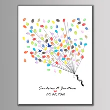 Ynaayu 1 шт. Свадебная Гостевая книга пользовательские имена Дата свадьбы шар знак inFingerprint творческая фигура свадебный украшения