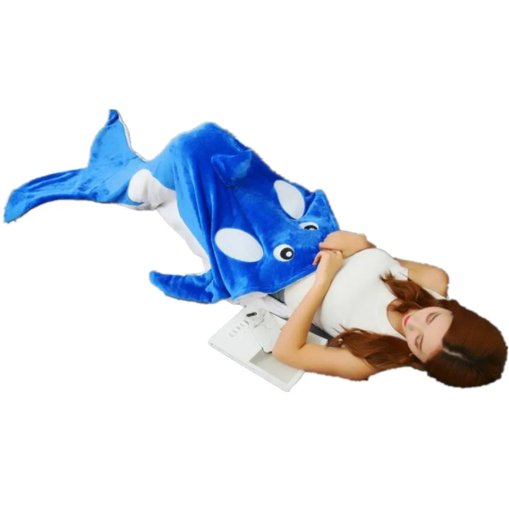 

Shark blanket mermaid tail sleeping bag children sleeping bag fleece autumn & winter thickening warm for kids Boy girl Sleepers