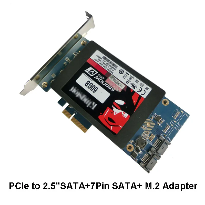 x4 PCIe до 2," SATA 3,0+ SATAIII M.2 SSD RAID карта HyperDuo SATA порт мультипликатор 88SE9230 расширяющийся радиатор