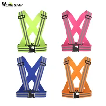 WEIMOSTAR летний детский жилет для велоспорта различимые ночью езда 4 см, светоотражающие жилеты велосипедиста Регулируемая Безопасность MTB дорожный ребенок веложилетки