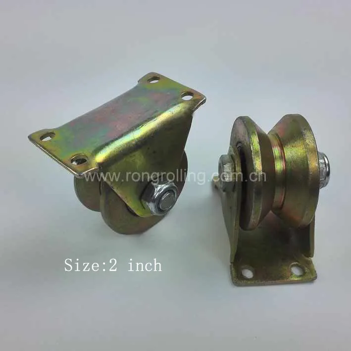 

2 inch diameter 48mm, thickness 30mm,sliding gate rollers,door wheels/pulleys with support and V-groove. 4pcs/lot