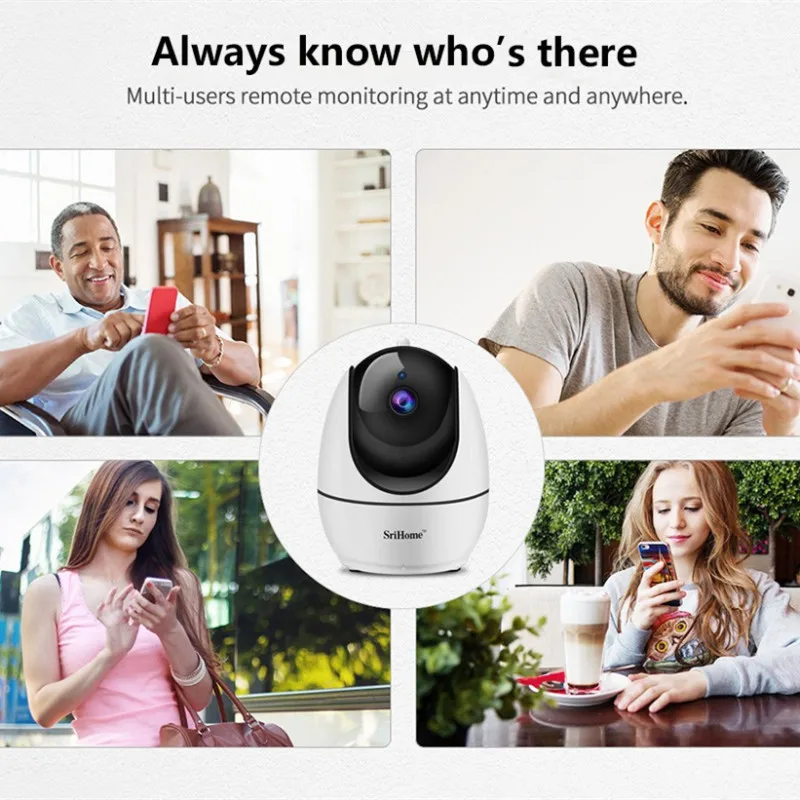SriHome SH026 WiFi 1080P умная IP камера ИК ночная версия Обнаружение движения двухсторонняя