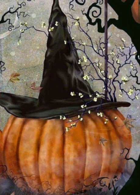 

Beste verko DIY Diamond Painting Halloween Fall Witch Diamond Embroidery Cross Stitch Pumpkin Needlework Home Decor