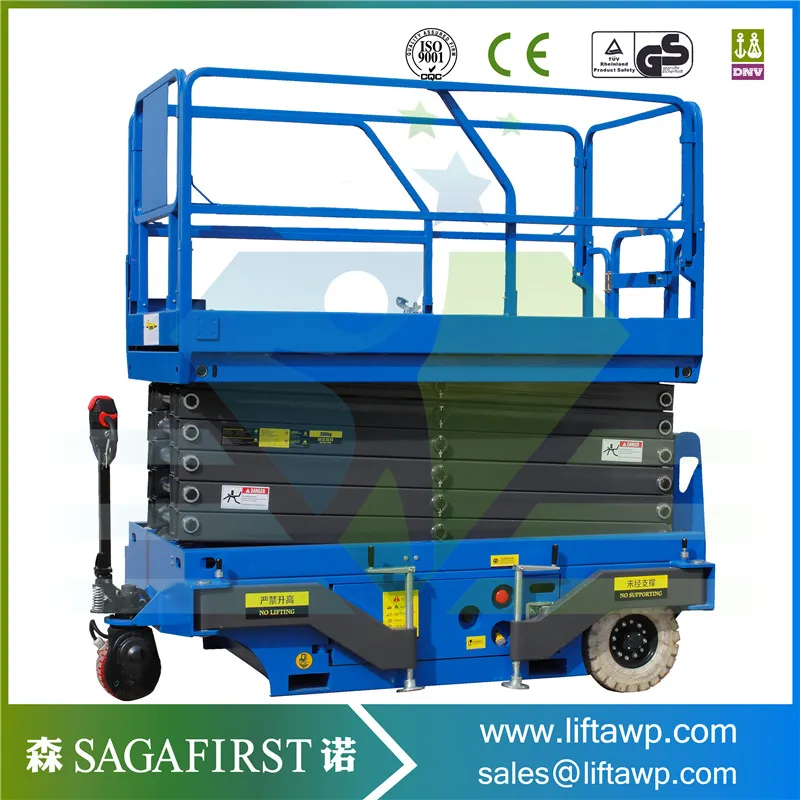 

Electric Construction Scissor Man Lift Elevator with 12m 16m Lifting