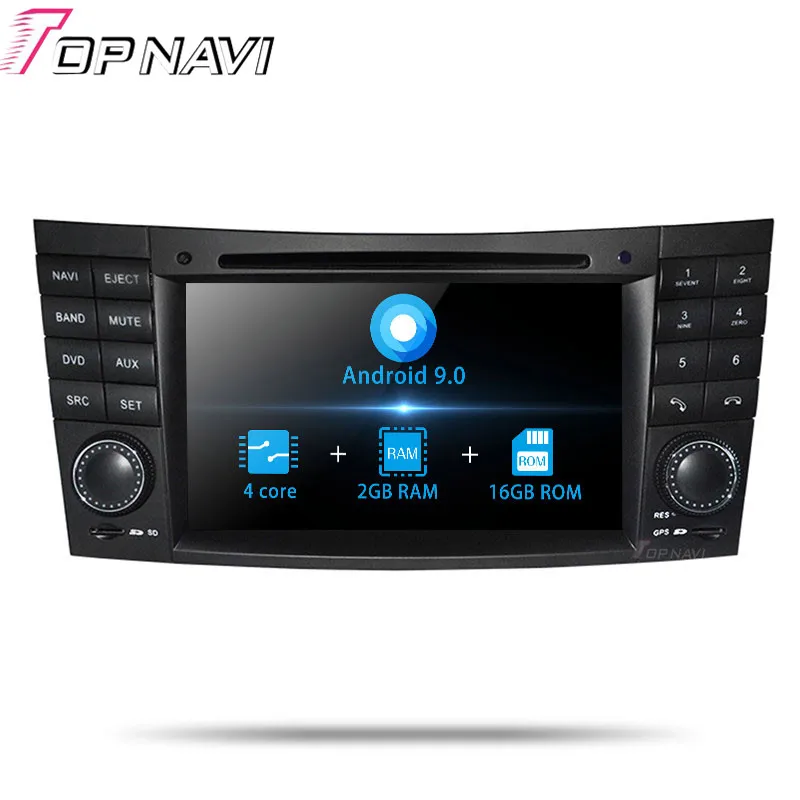 Автомобильный dvd-плеер Android 9,0 для Benz E-W211(2002-2008) CLS W219(2004-20011) CLK W209(2005-2006) автопроигрыватель gps Навигация MP3 - Цвет: 9.0  2G-16G 4 Core