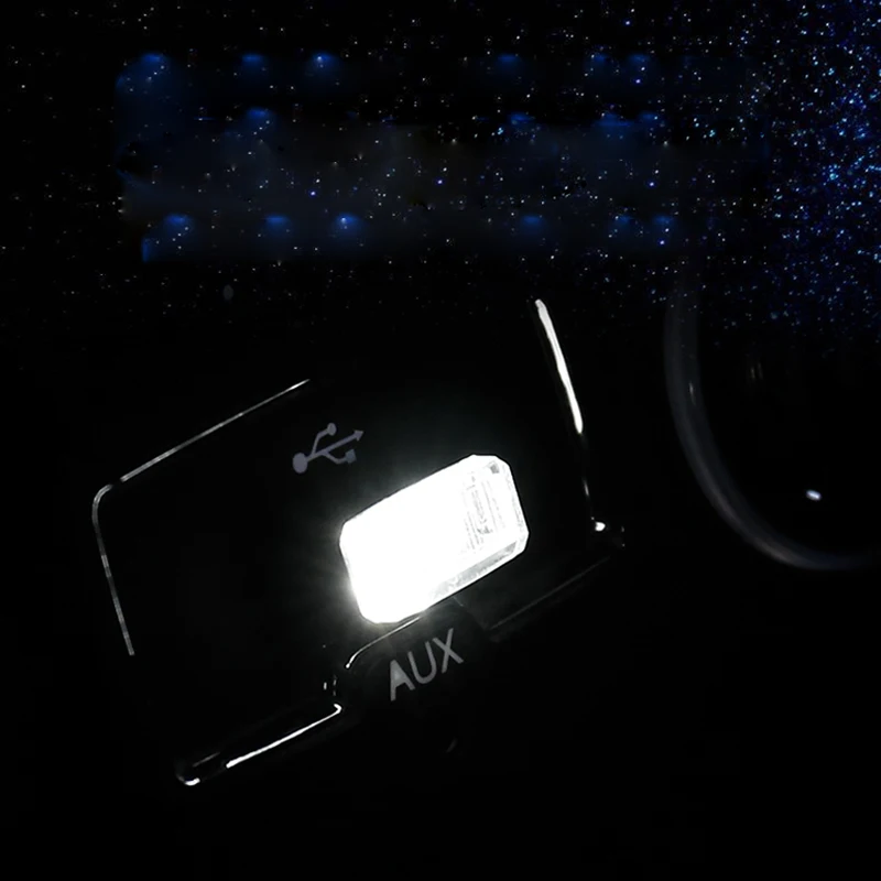 Автомобильный стиль USB атмосферные огни декоративная светодиодная лампа Plug and Play