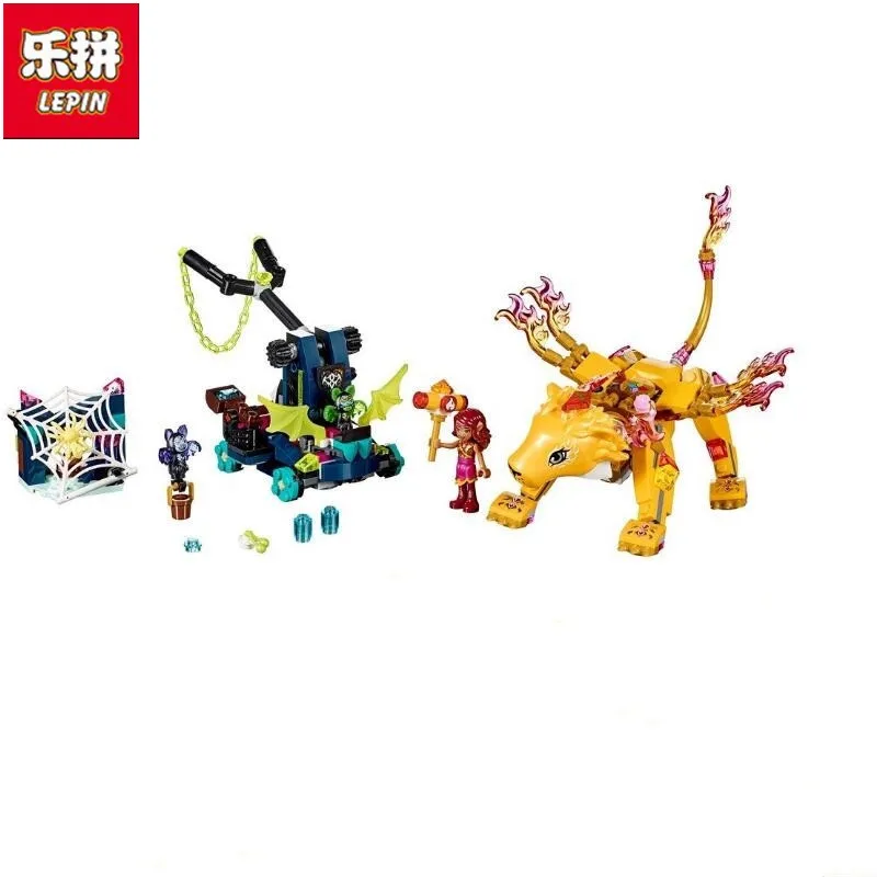 

Lepin 30016 Elf Series Toys 403Pcs Athalia and Flame Lion Educational Toy Assembled Building Blocks Compatible 41192 Educational