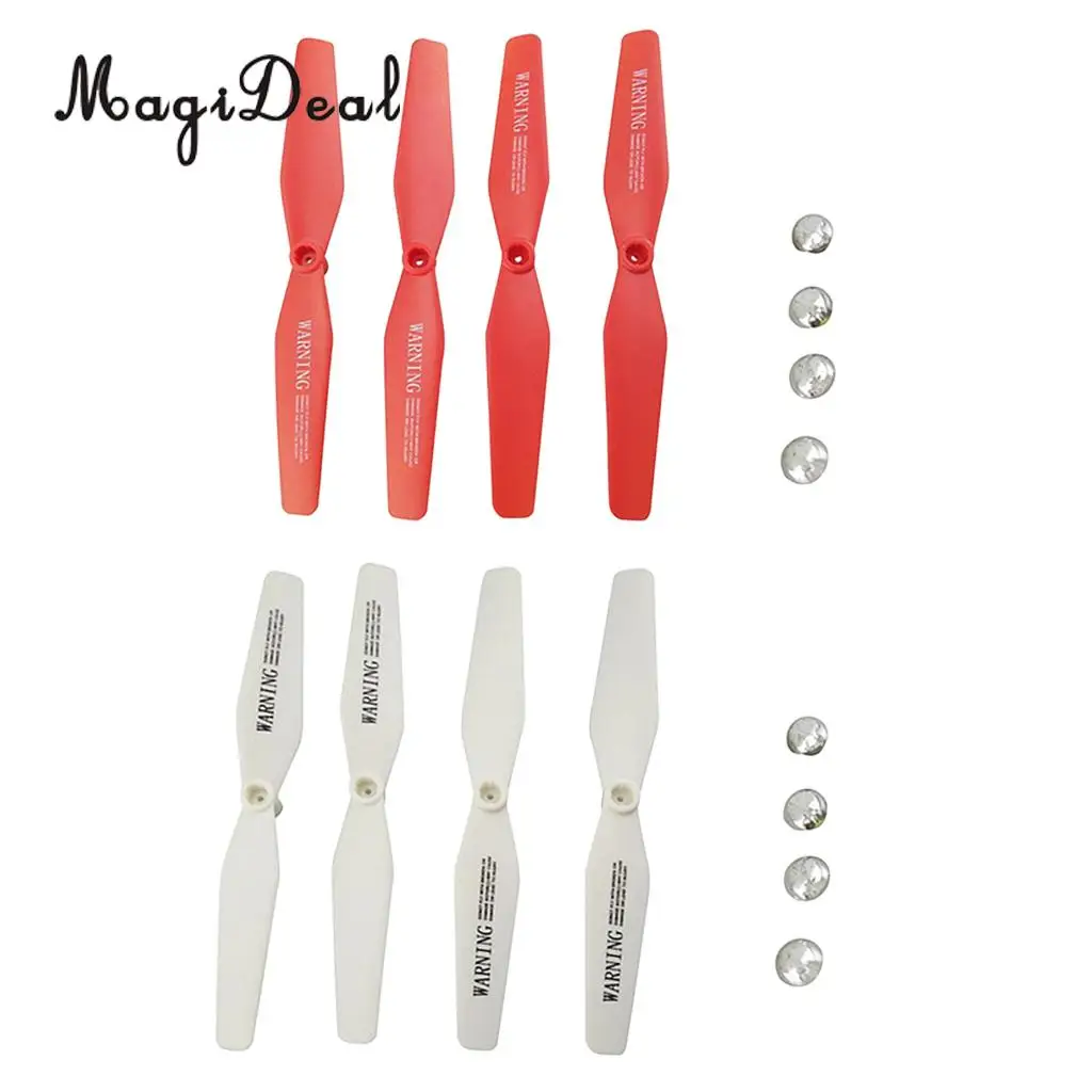 MagiDeal 4Pcs RC Quadcopter Parts Propeller Prop for VISUO XS809 XS809W XS809HW 8807 RC Helicopter Model Protective Protector