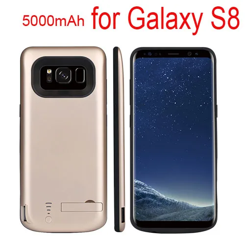 Внешний аккумулятор, чехол для батареи для samsung Galaxy S8/S8 Plus, чехол для зарядного устройства, внешний аккумулятор, запасное зарядное устройство, чехол - Цвет: Gold for S8