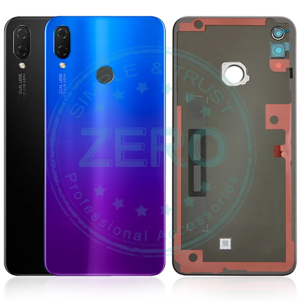 huawei Nova 3i Задняя крышка батареи стеклянная крышка huawei P Smart+ P Smart Plus задний корпус сменный Ремонт Запчасти