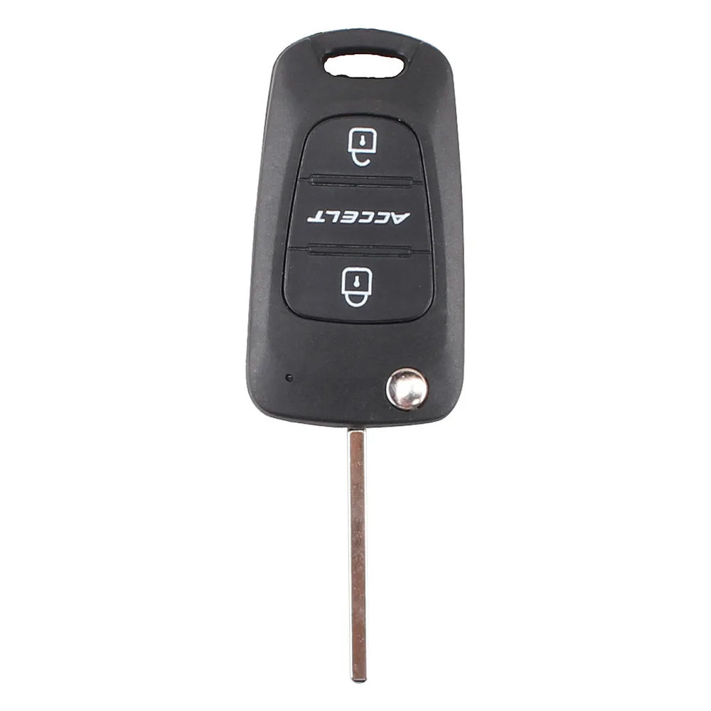 

2pcs Replacement 3 Button Flip Folding Key Shell For Hyundai Accent Remote Key Case Cover Fob Remote Switch blade