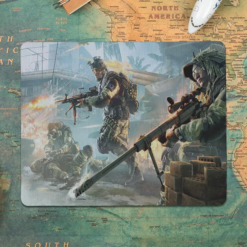 Игровые скоростные мыши Yinuoda Warface розничная продажа маленький резиновый коврик