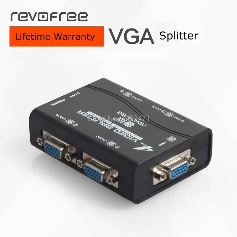 Revofree VGA в четыре разделения экрана устройства и один точки компьютера ТВ HD Splitter