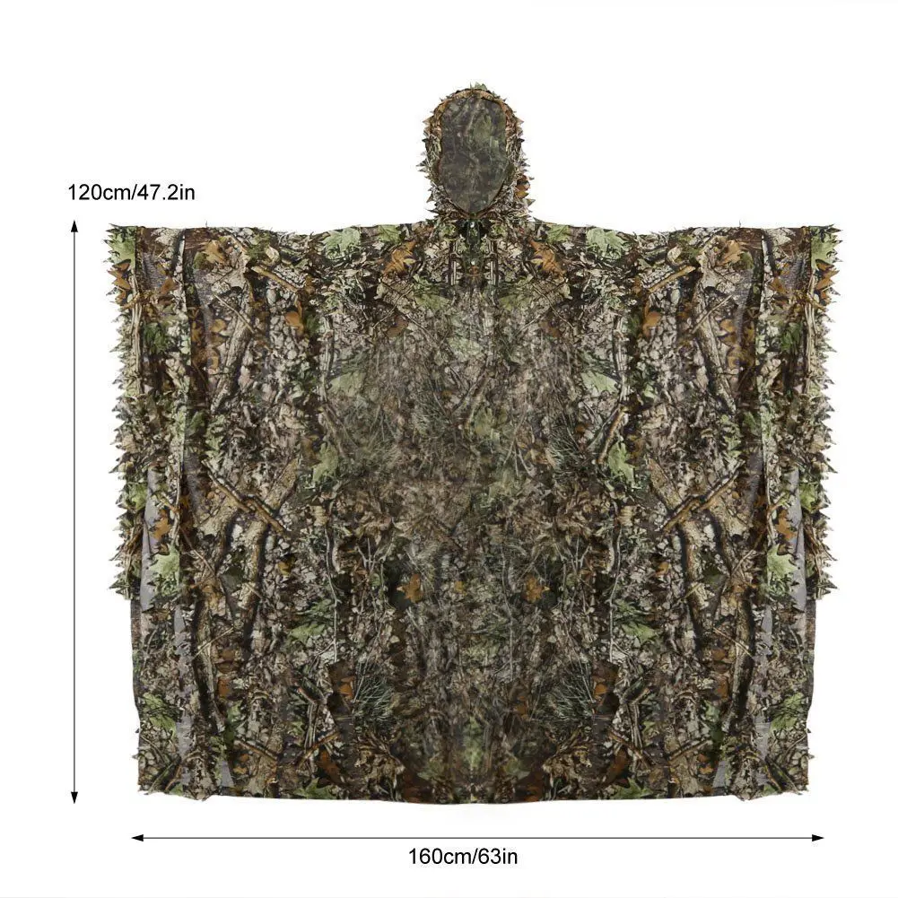 Охотничья одежда 3D листья камуфляж Geely костюм кленовый лист рыбалка охота одежда ветровка бионическое платье с листьями ghillie Костюмы