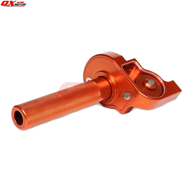 Anodized Orange CNC Alloy Fast throttle Grip Quick Twister for Kayo Bse CRF50 70 110 IRBIS 125 250 Dirt Pit Bike free shipping
