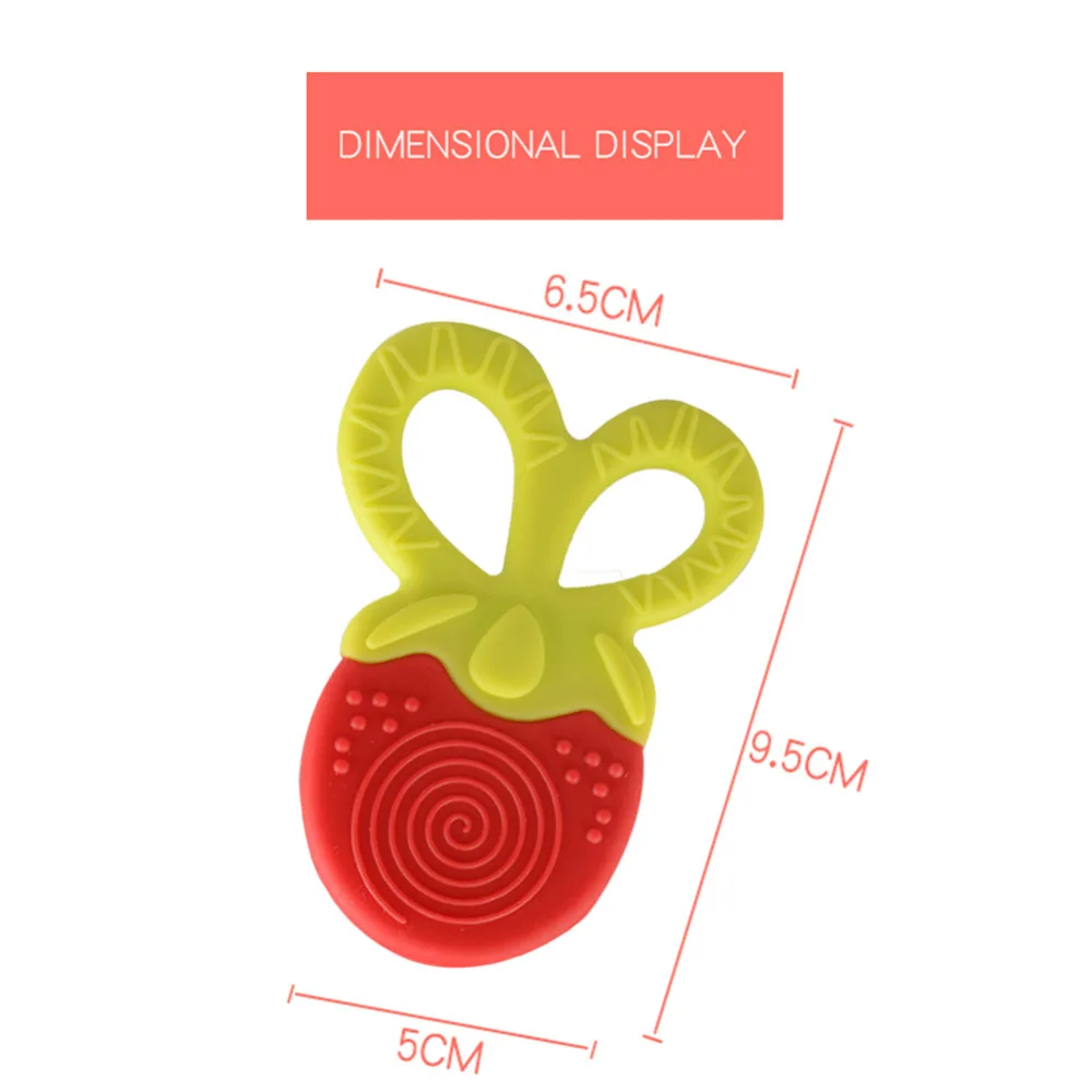 Милый детский Прорезыватель игрушка для кусания Еды Силикона Прорезыватель Gutta Pertscha оригинальный Прорезыватель без BPA