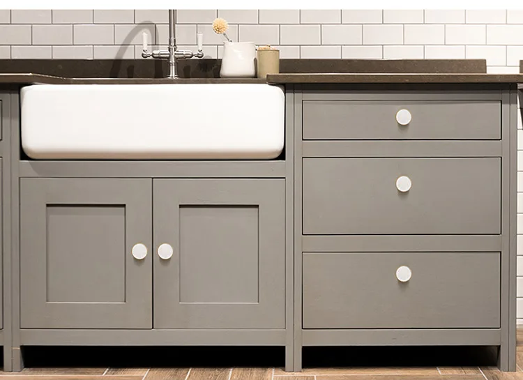 Round Marble brass cabinet pullsKitchen Drawe (5)