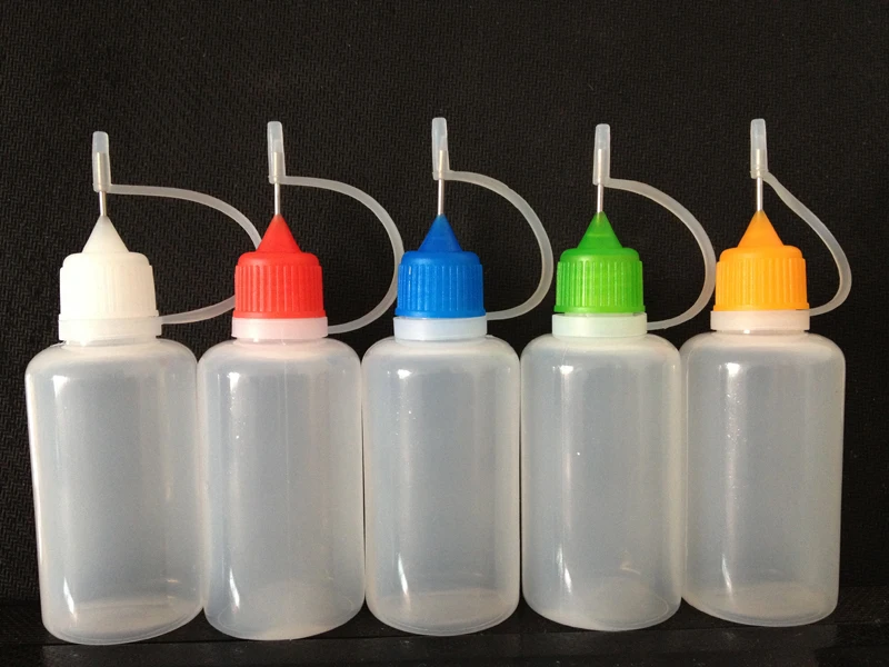 

E-liquid Empty Bottle 3ml 5ml 10ml 15ml 20ml 30ml 50ml Needle Bottle for E Juice E Cigarettes Plastic Dropper Bottles Metal Tips