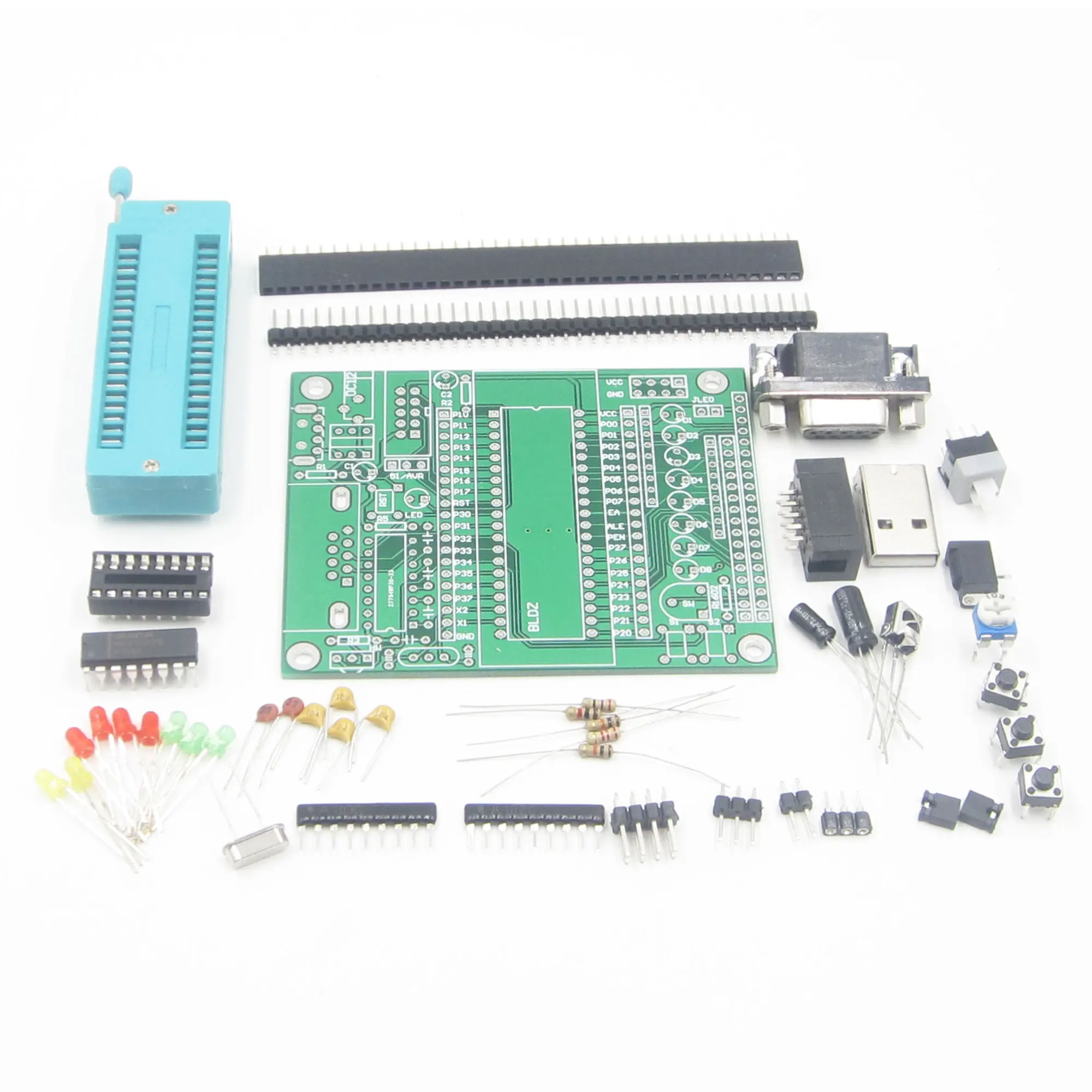 C51 AVR MCU development board DIY learning board kit Parts