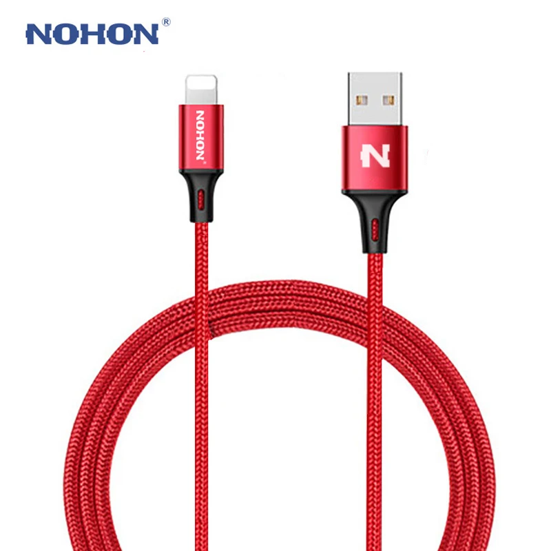 NOHON 8-контактный USB кабель для быстрой зарядки и синхронизации данных для iPhone 7, 7 Plus, 6, 6S Plus, iOS 10, 9, 8, iPad, Кабели USB для мобильных телефонов