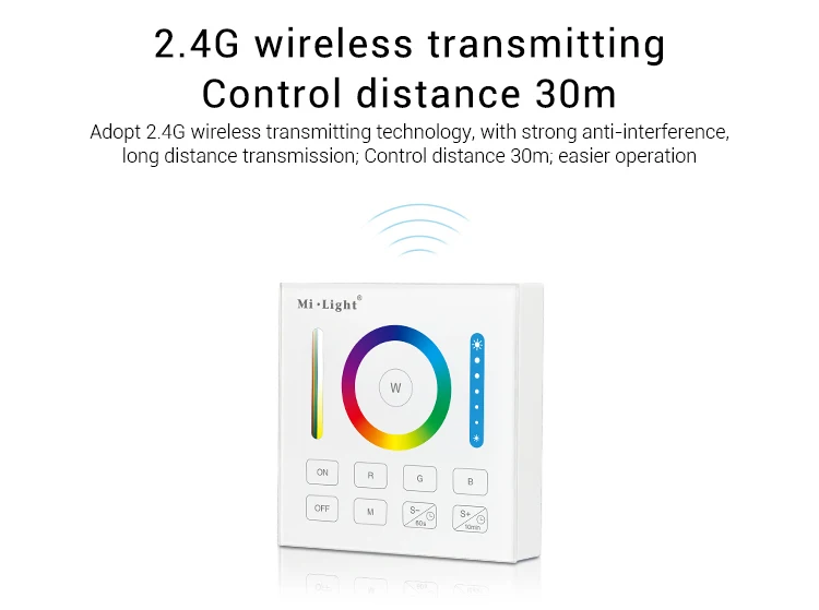 2,4G беспроводной Mi светильник T1/T2/T3/T4/B0/B1/B2/B3/B4/B8 яркость/CT/RGB/RGBW/RGB+ CCT светодиодная умная панель дистанционного управления светильник контроллер