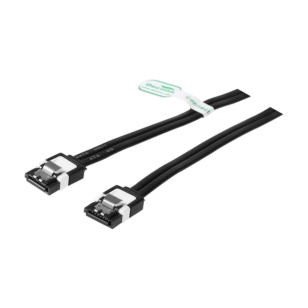 2 шт./лот Serial ATA 7P SATA 3 III 6 ГБ/сек. черный кабель для передачи данных 0 5 см|sata 3|sata satacable