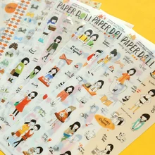 6 шт./компл. Kawaii серии наклейки Скрапбукинг наклейки для украшения подарок(ss-a694