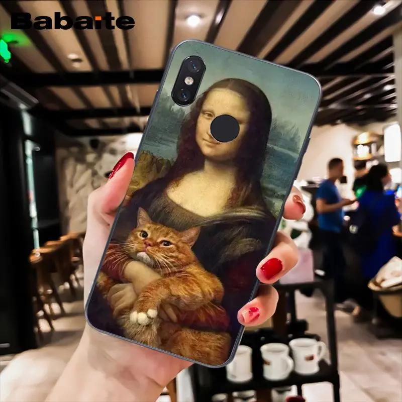 Funny Leonardo da Vinci Mona Lisa Pat Cat Art Aesthetics painting