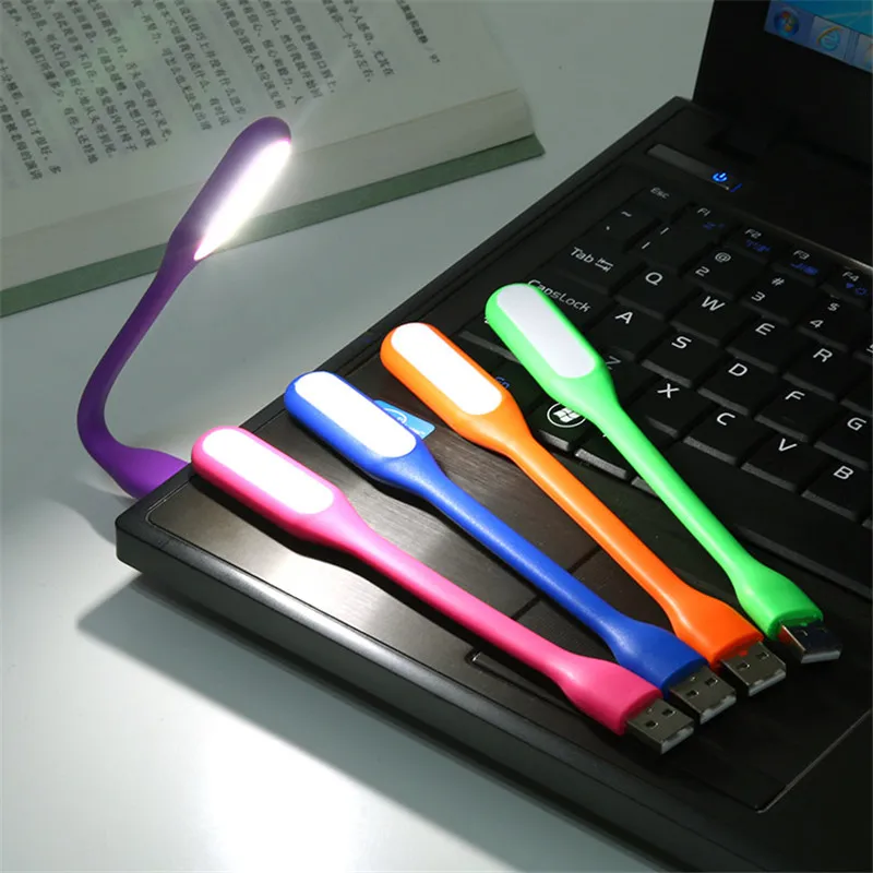 FFFAS маленький гибкий USB Led usb светильник Настольная лампа гаджеты USB ручная лампа для банка питания ПК ноутбук Android телефон OTG кабель