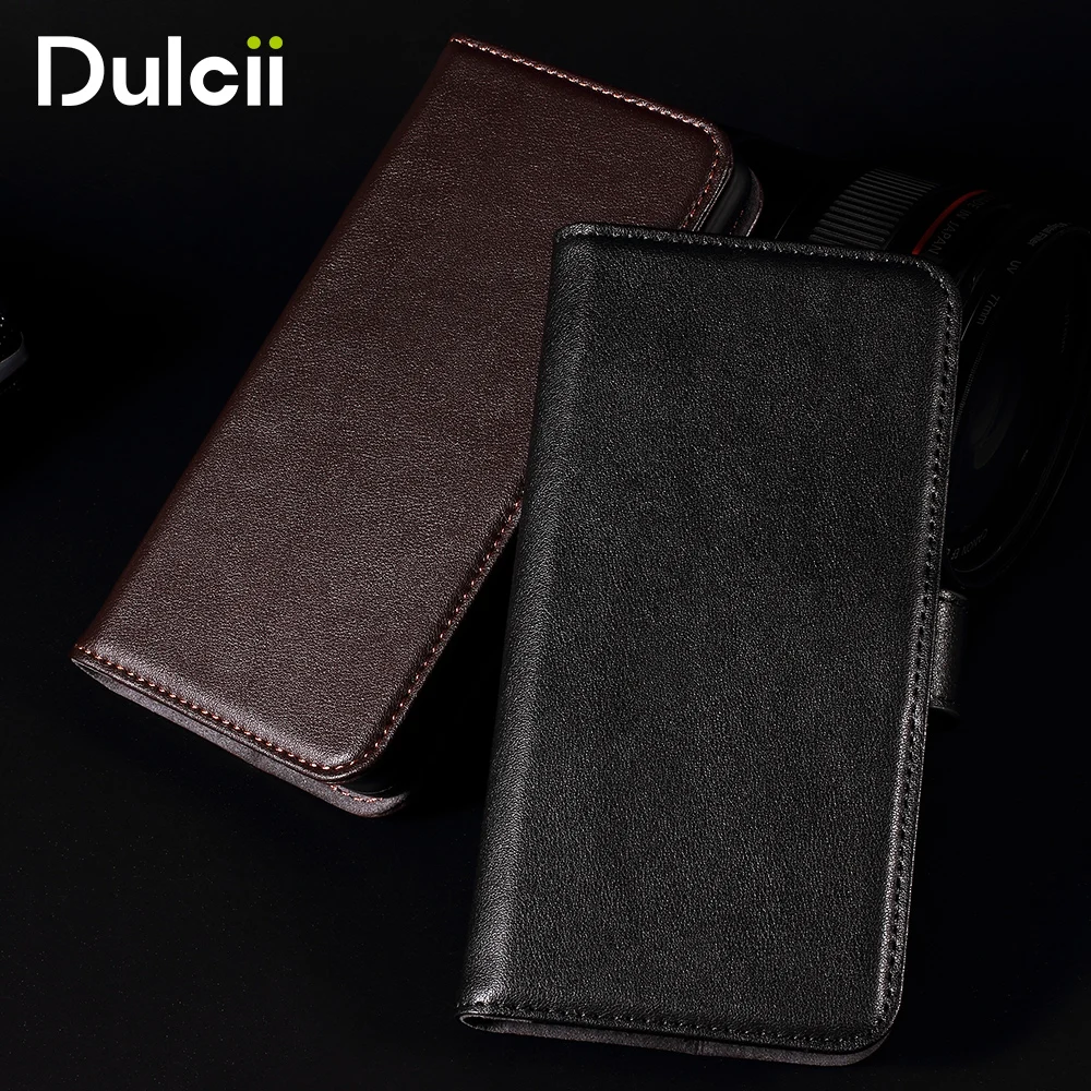 Dulcii for Xiaomi Redmi Note 4X Leather Cases Genuine Split Leather ...