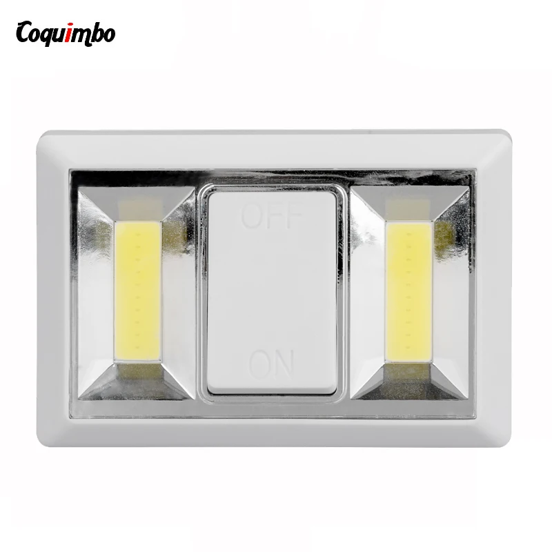 

COB Night Light Luminaire LED Night Light Emergency Switch Battery Operated Cordless Light Wall Lamp For Wardrobe Cabinet