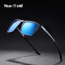 POLARKING Бренд Дизайнер Солнцезащитные Очки Мужчины Поляризованные Вождения Алюминиевая Рама Путешествия Солнцезащитные Очки мужские Очки Вождения Oculos Gafa