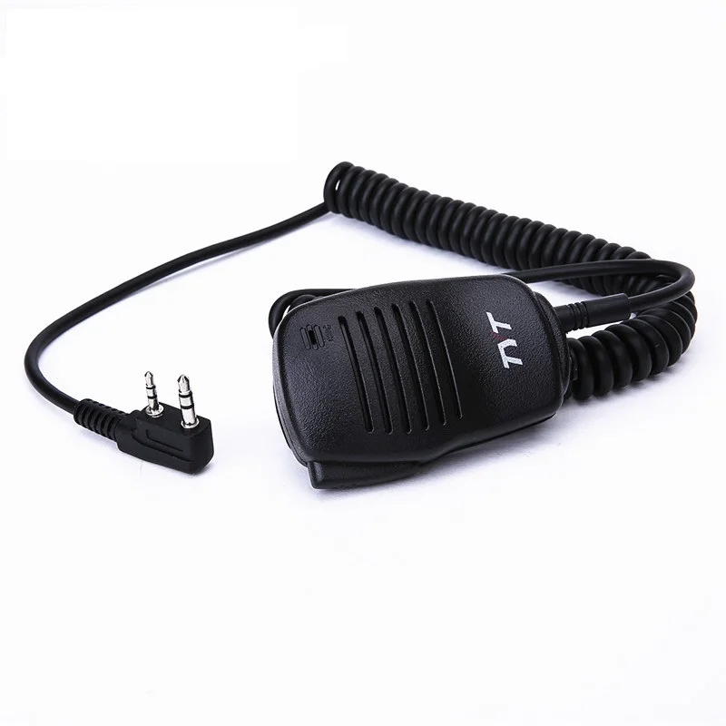 TYT 2 Pin PTT дистанционного плечо Динамик MIC Микрофон для TYT TH-F8 TH-UV8000D/E Walkie Talkie двухстороннее радио baofeng UV-5R 888 S