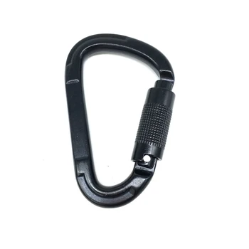 

D Type Aluminum Carabiner for Aerial Yoga Hammock Silver Hardware For Aerial Dance Yoga And Climbing Fitness Equipment 25KN