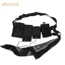 Хип-Хоп Уличная Мужская функциональная поясная сумка, Регулируемый жилет, поясные сумки, нагрудные сумки, нагрудная сумка