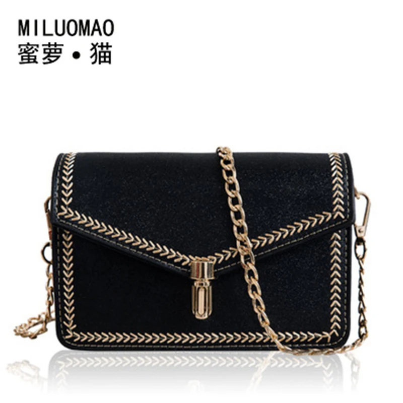 

Female 2019 spring and summer new wave rhombic chain bag Korean version of the wild shoulder bag Messenger bag small square bag
