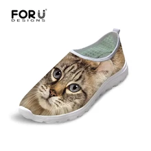 2016 heißer Verkauf Sommer Leichte Frauen Casual Mesh Schuhe Zapatos Mujer Kühles Panda Schwarze Katze Muster Schuhe, Super Atmungs schuhe