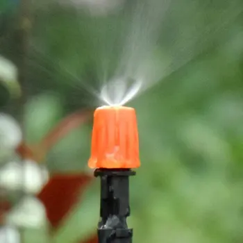

10pcs Orange Water Misting Atomizing Spray Sprinkler Nozzles For Garden Plant Water Spray To Greenhouse Drip Irrigation
