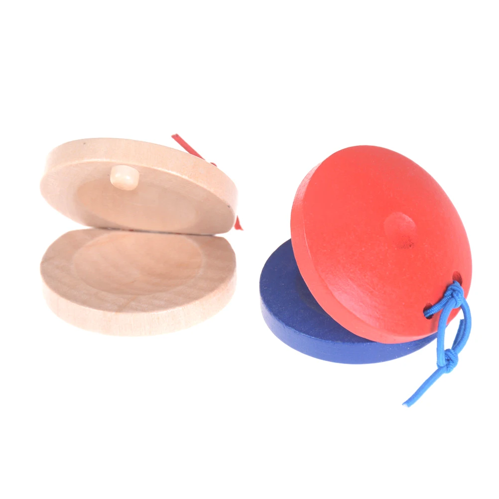 Educational Wooden Percussion Instrument Clapper Hand Clappers