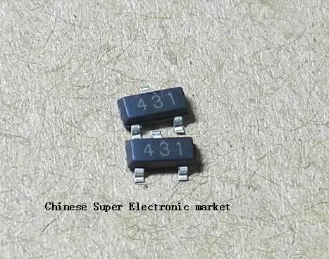 100PCS TL431 431 SOT-23 Regulators Transistor SMD transistor